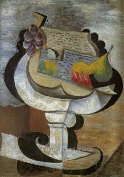 Pablo Picasso Painting - Compotier 1907 cubism Pablo Picasso